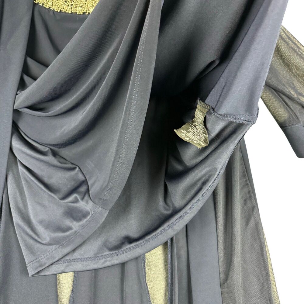 R&M Richards Jacket Cardigan Women 16W Blue 2 Piece Set Embellished Neckline NWT - Picture 11 of 12